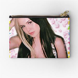 Slayyyter Rainbow Stars And Pink Butterflies Zipper Pouch