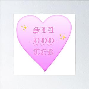 SLAYTER PINK HEART Poster