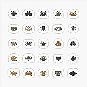Space Invaders Hunting Rainbow Sticker
