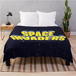 Space Invaders Arcade Game Throw Blanket Version 2