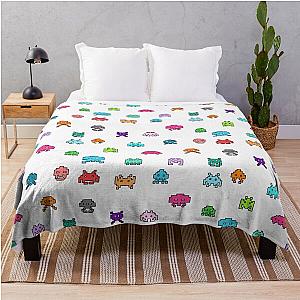 Space Invaders Collection Throw Blanket in Color