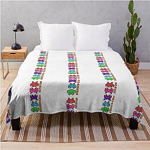 Space Invaders Vertical Color Throw Blanket