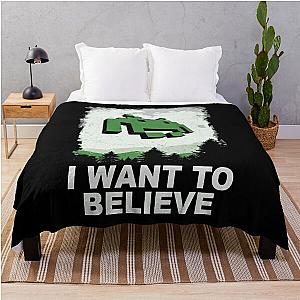 Space Invaders I Want to Believe Throw Blanket