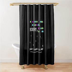 Space Invaders Funny T Shirt Shower Curtain
