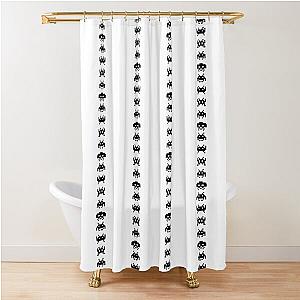 Space Invaders Vertical Shower Curtain