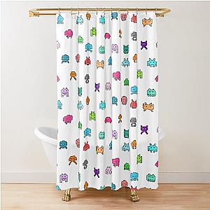 Space Invaders Collection Color Shower Curtain