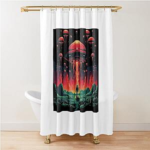 Pixel Art Space Invaders Shower Curtain