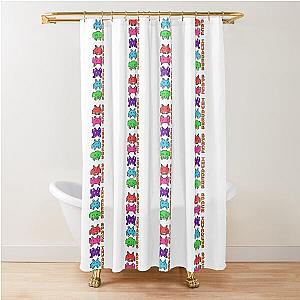 Space Invaders Vertical with Color Shower Curtain