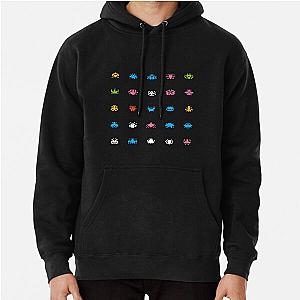 Space Invaders Rainbow Pullover Hoodie