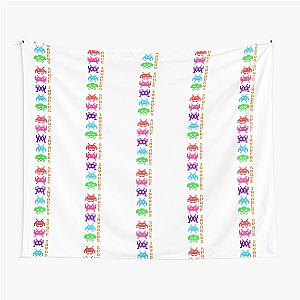 Space Invaders Vertical with Color Tapestry