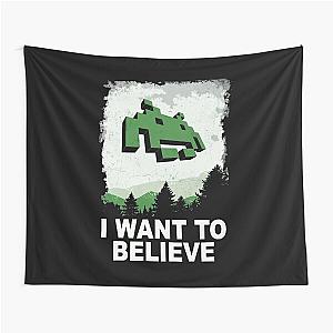 Space Invaders I Want to Believe Tapestry