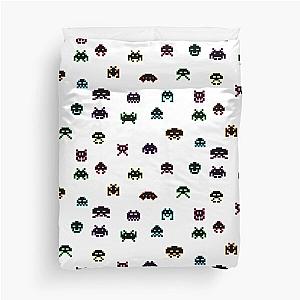 Space Invaders Collection in Black Duvet Cover