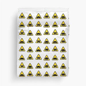 Space Invaders Sign Shadow Duvet Cover