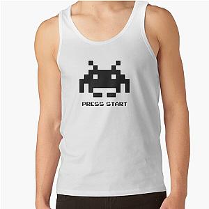 Press Start Space Invaders Tank Top