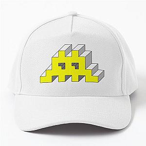 Space Invaders Yellow Retro Gaming Baseball Cap
