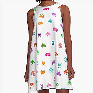 Space Invaders A Line Dress