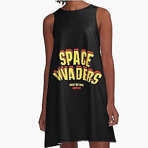 Space Invaders A-Line Dress