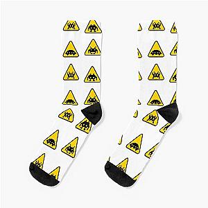 Space invaders sign Socks