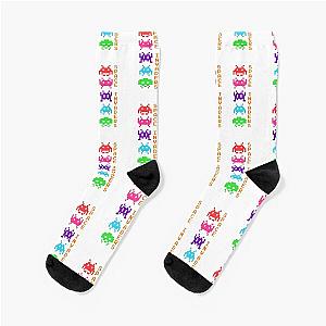 Space Invaders Vertical with Color Socks