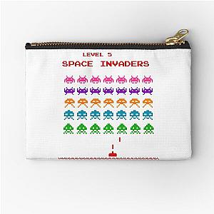 Space Invaders Game Zipper Pouch