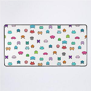 Space Invaders Collection in Color Desk Mat