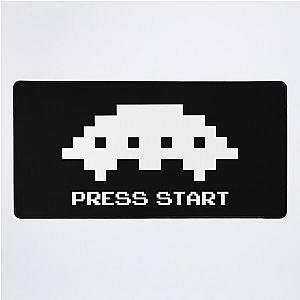 Press Space to Play White Desk Mat