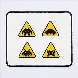 Space Invaders Sign Shadow Version Mouse Pad
