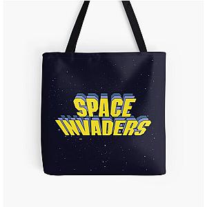 Space Invaders Arcade Game Version Over Print Tote Bag