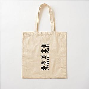 Space invaders vertical Cotton Bag