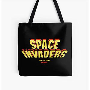 Space Invaders but for People All Over Tote Bag