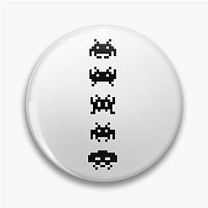 Space Invaders vertical Pin