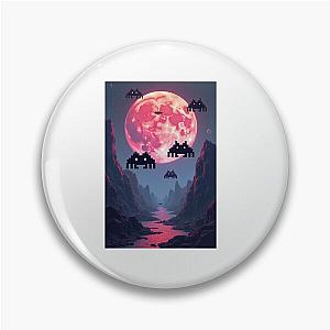 Space Invaders and Moon Pin