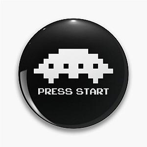 Press Start to Play Space Invaders - Mothership White Pinball