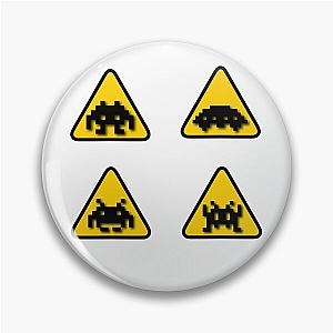 Space Invaders Sign Pin