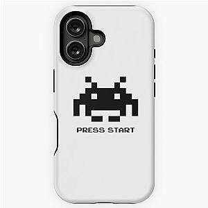 Press Start to Play Space Invaders iPhone Case