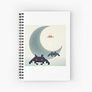 Space Invaders And Moon Notebook