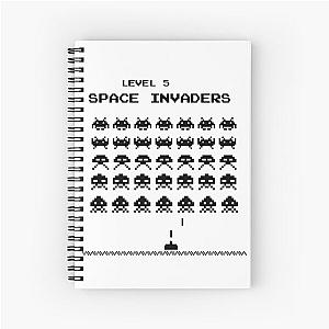 Space Invaders Game Spiral Notebook