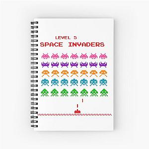 Space Invaders Game Spiral Notebook
