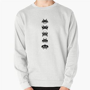 Space Invaders Vertical Pullover Sweatshirt