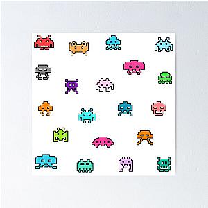 Space Invaders Collection in Poster
