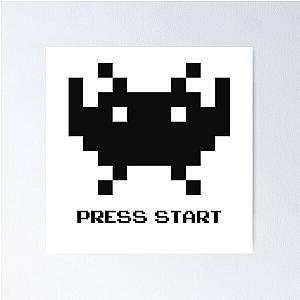 Press Start to Play Space Invaders II Poster