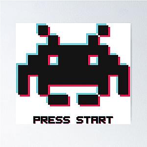 Space Invaders Arcade Poster