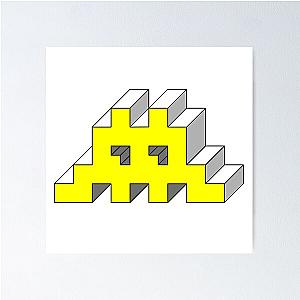 Space Invaders Retro Gaming Poster