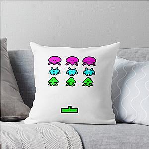 Space Invaders Throw Pillow