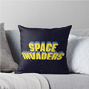 Space Invaders Arcade Game Throw Pillow Version 2