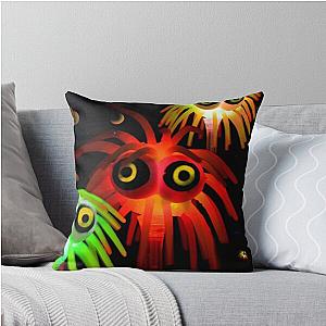 Intergalactic Space Invaders Throw Pillow