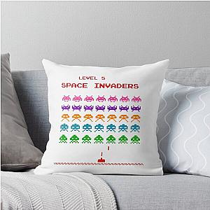 Space Invaders game Throw Pillow