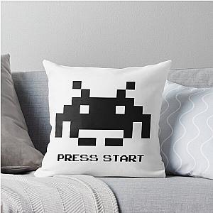 Press Space Invaders Throw Pillow
