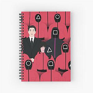 Squid Game Recruiter Kang No-eul Masked Officer & Pink Guards Netflix Notebook
