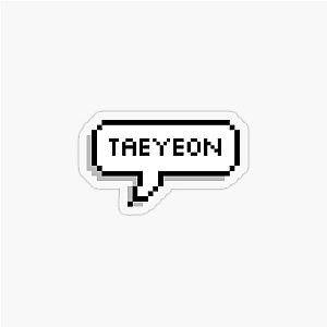 Taeyeon Pixel Speech Bubble Sticker